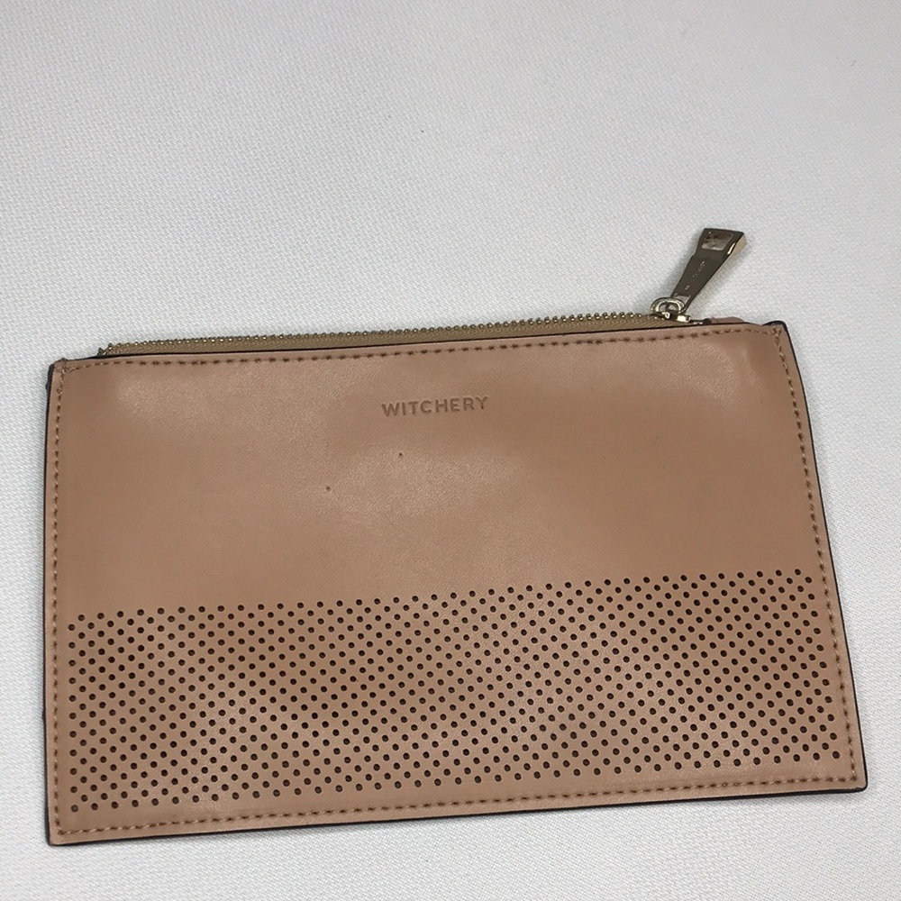 Witchery vinyl zipper wallet 7”x4.5”